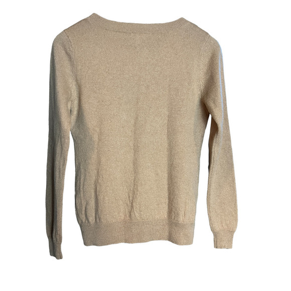 Halogen Cashmere Crew Neck Polka Dot Sweater 100% Cashmere / Size-Small - Picture 4 of 6